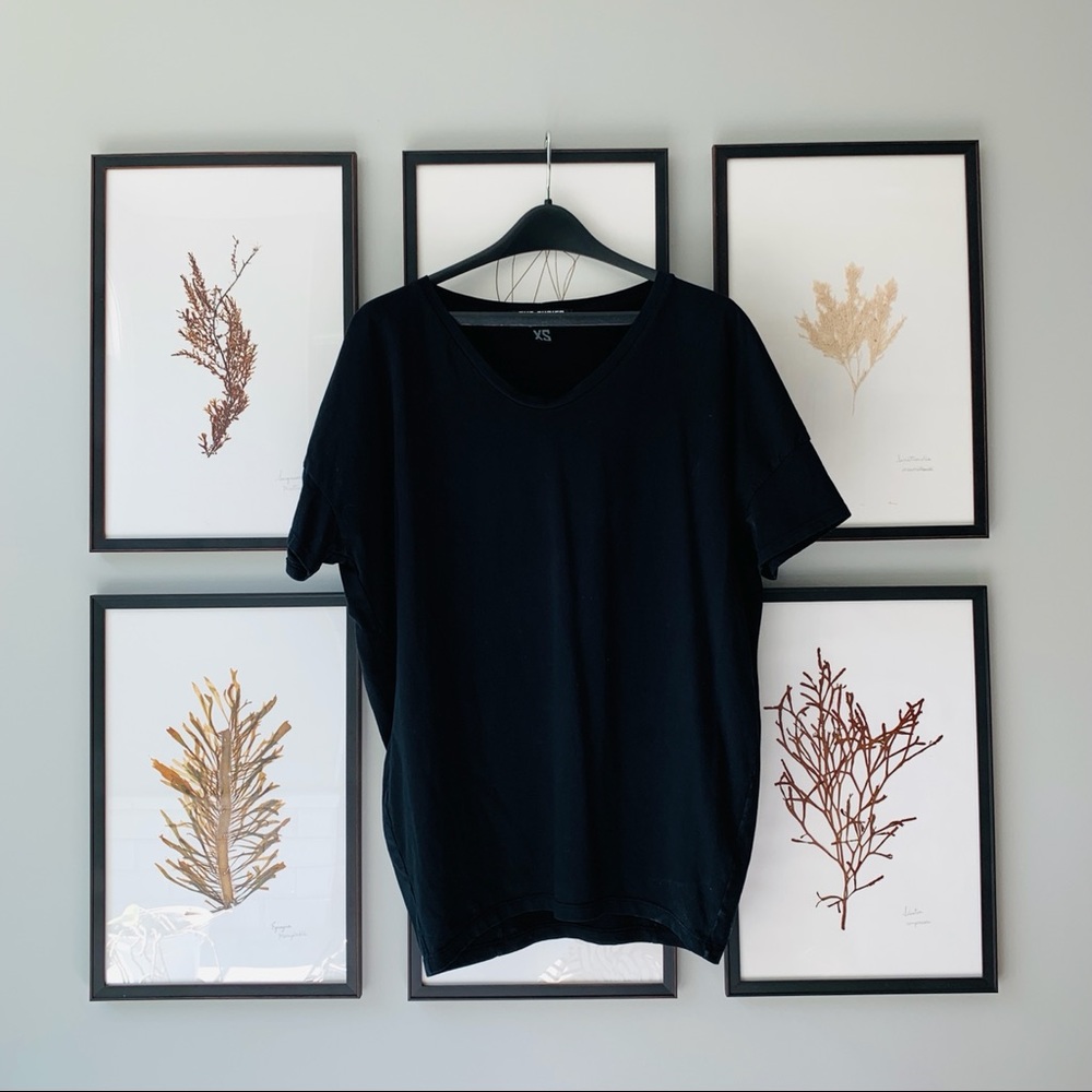 Anthropologie The Furies Black Boxy Oversized Tee